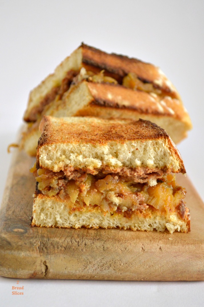 Sandwich de Manzana Caramelizada y Foie