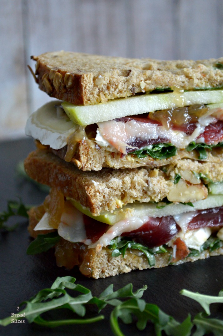 Sandwich de Jamon de Pato y Manzana Verde