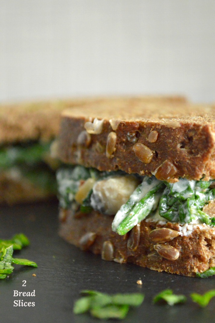 Sandwich de Espinacas y Panceta