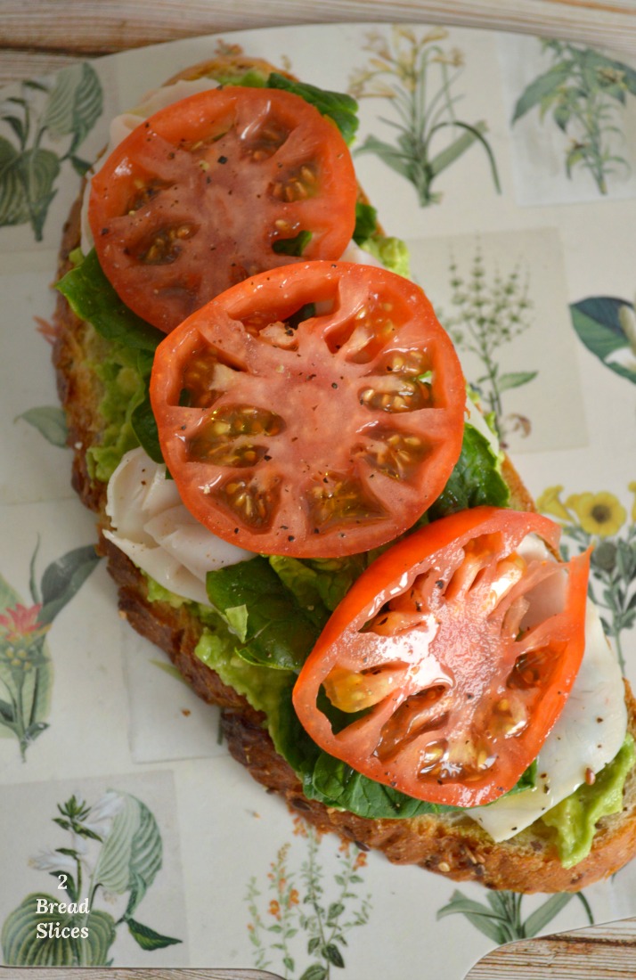Sandwich de Pavo, Tomate y Espinacas