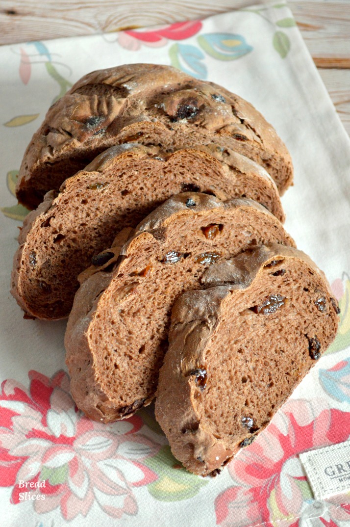 Pan de Chocolate y Pasas