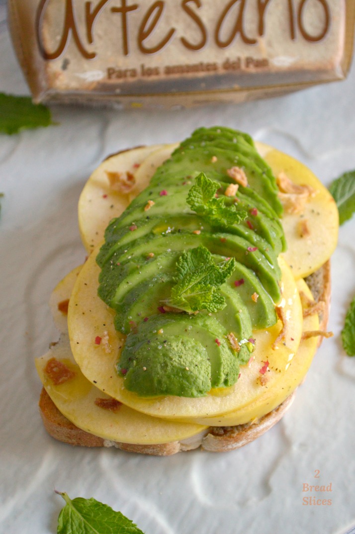 Sandwich de Manzana y Aguacate