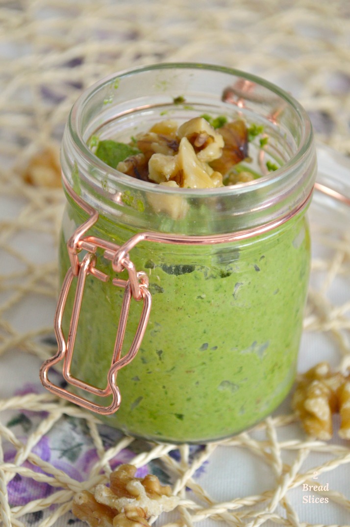 Pesto de Espinacas y Nueces