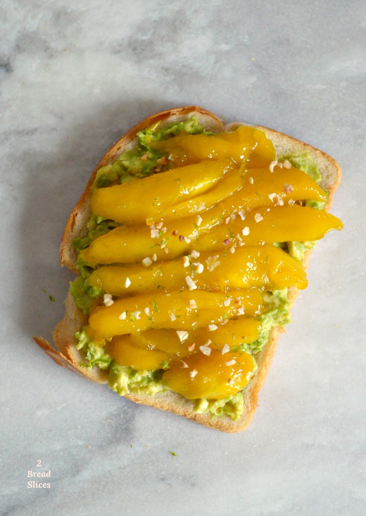 Sandwich de Aguacate y Mango Caramelizado