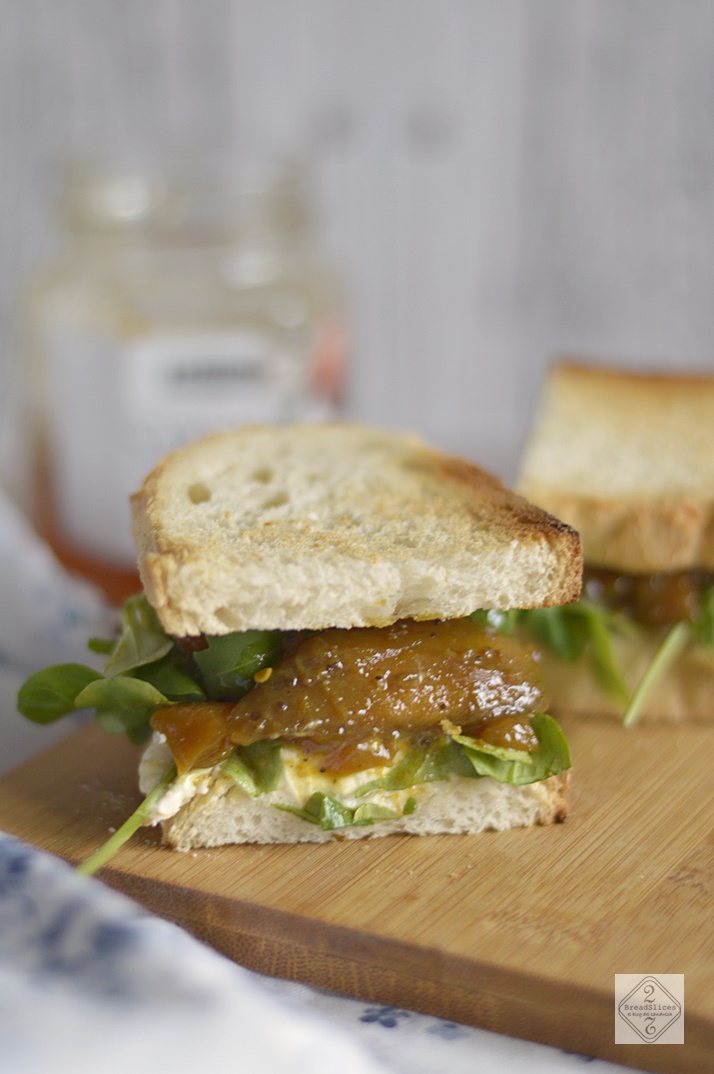 Sandwich de Mango, Naranja y Mascarpone