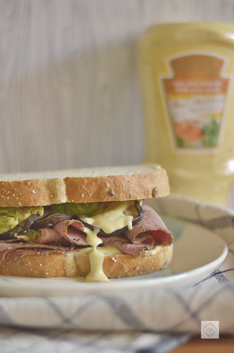 Sandwich de Pastrami y Berenjena | 2 BREAD SLICES